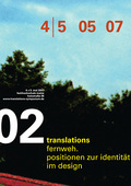 Logo Symposium »translations 02: fernweh. positionen zur identität im design« am 4. und 5. Mai 2007
