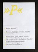 Logo Publikation Werkbericht Nr. 11 — »P« wie Papier

