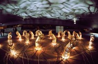 Logo Unterwegs zur Lichtung – Installationen zur Luminale 2010 vom 11. bis 16. April 2010 an den Hauptbahnhöfen Mainz und Frankfurt, sowie der S-Bahn Linie 8