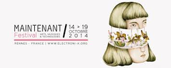 Logo Ausstellung des »Stimmmaler – Paint with your Voice« auf dem Maintenant Festival by association electroni(k) vom 14. bis 19.10.2014 in Rennes, Frankreich