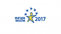 Logo Europawoche 2017 "Europa an der Wegscheide"