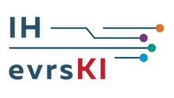 Logo Interdisziplinärer Hub zur Vermittlung von Kompetenzen in Entwicklung, Umgang und Anwendung von erklärbaren, vertrauenswürdigen, resilienten und sicheren KI-Verfahren (IH-EVRSKI)