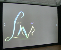 Stimm-Maler: Still aus der interaktiven Anwendung