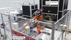 FlexHyJoin Fertigungszelle zum vollautomatischen Schweißen von Metallen mit TP-FKV