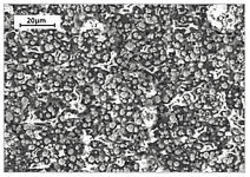 Rasterelektonenmikroskopaufnahme einer Bruchfläche eines Harzsystems mit metallischen Partikeln