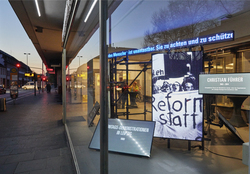 Medieninstallation "Gesichter der Demokratie"